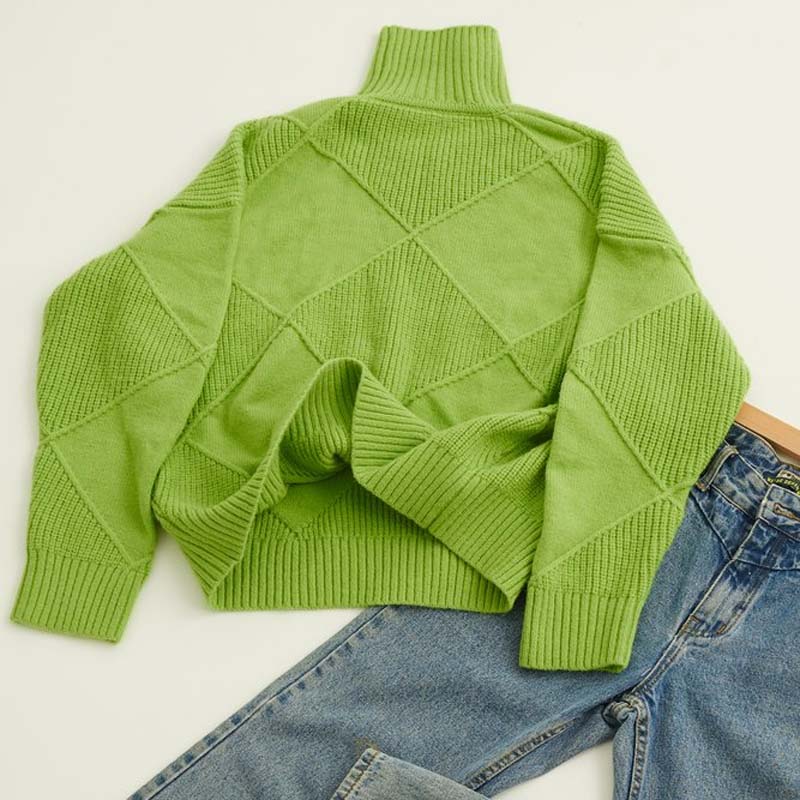 Remmy | Maglione a collo alto lavorato con texture