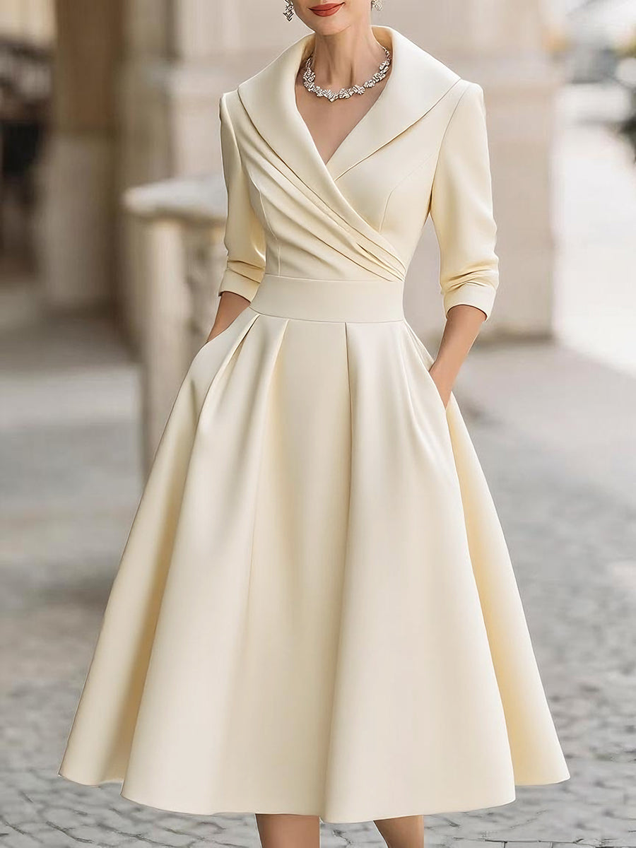 Lina – Abito midi in raso