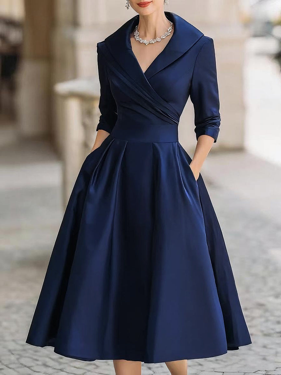 Lina – Abito midi in raso