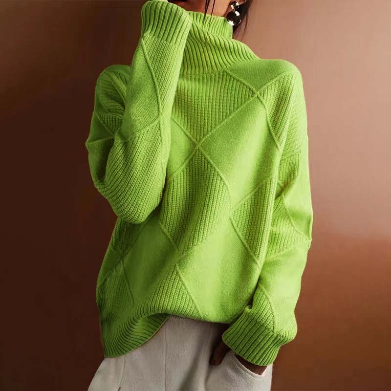 Remmy | Maglione a collo alto lavorato con texture
