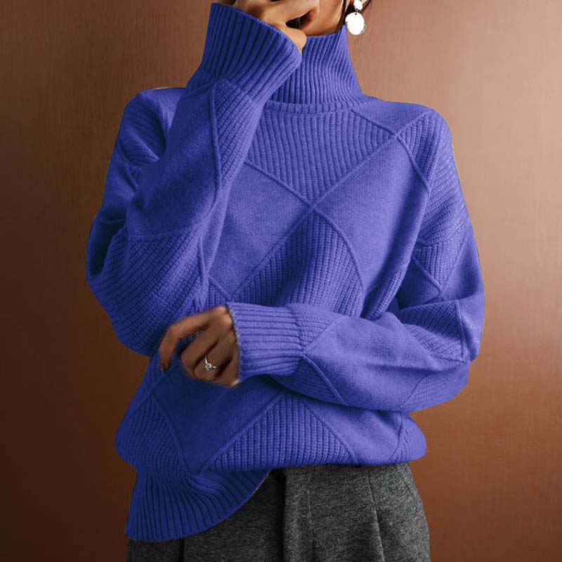 Remmy | Maglione a collo alto lavorato con texture