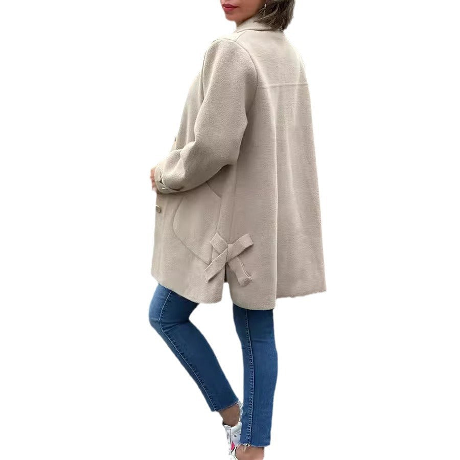 MOANA | Cappotto oversize classico con dettagli a fiocco