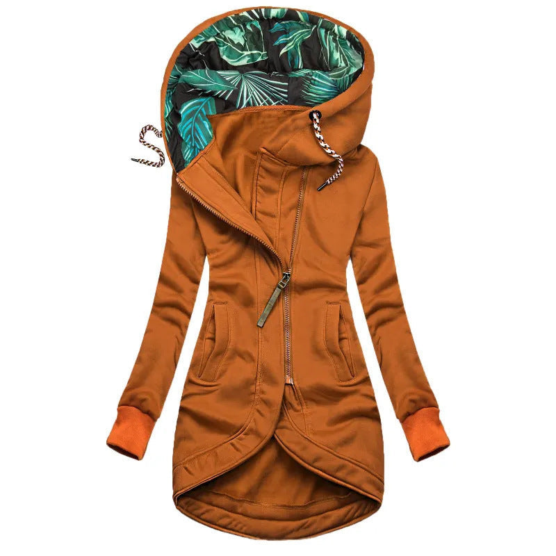 Cappotto invernale lungo asimmetrico