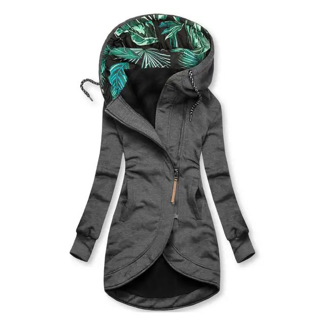 Cappotto invernale lungo asimmetrico