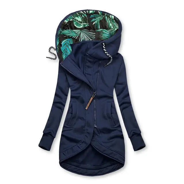 Cappotto invernale lungo asimmetrico