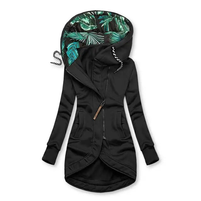 Cappotto invernale lungo asimmetrico