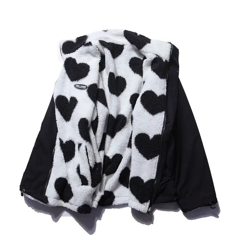 Daria™ | Giacca reversibile con motivo a cuori