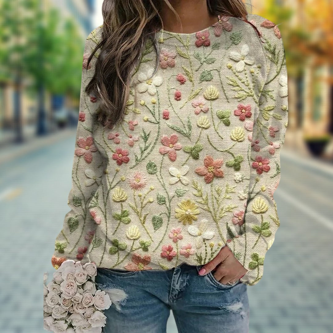 Stella™ | Maglione da donna con motivo floreale