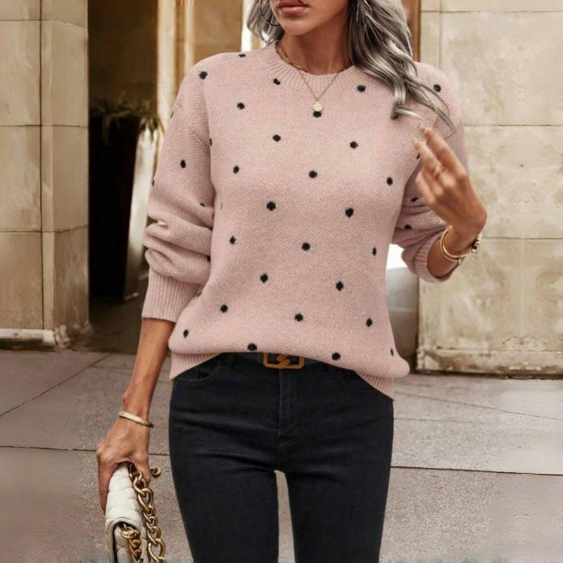 Nina™ | Maglione lavorato a maglia con pois