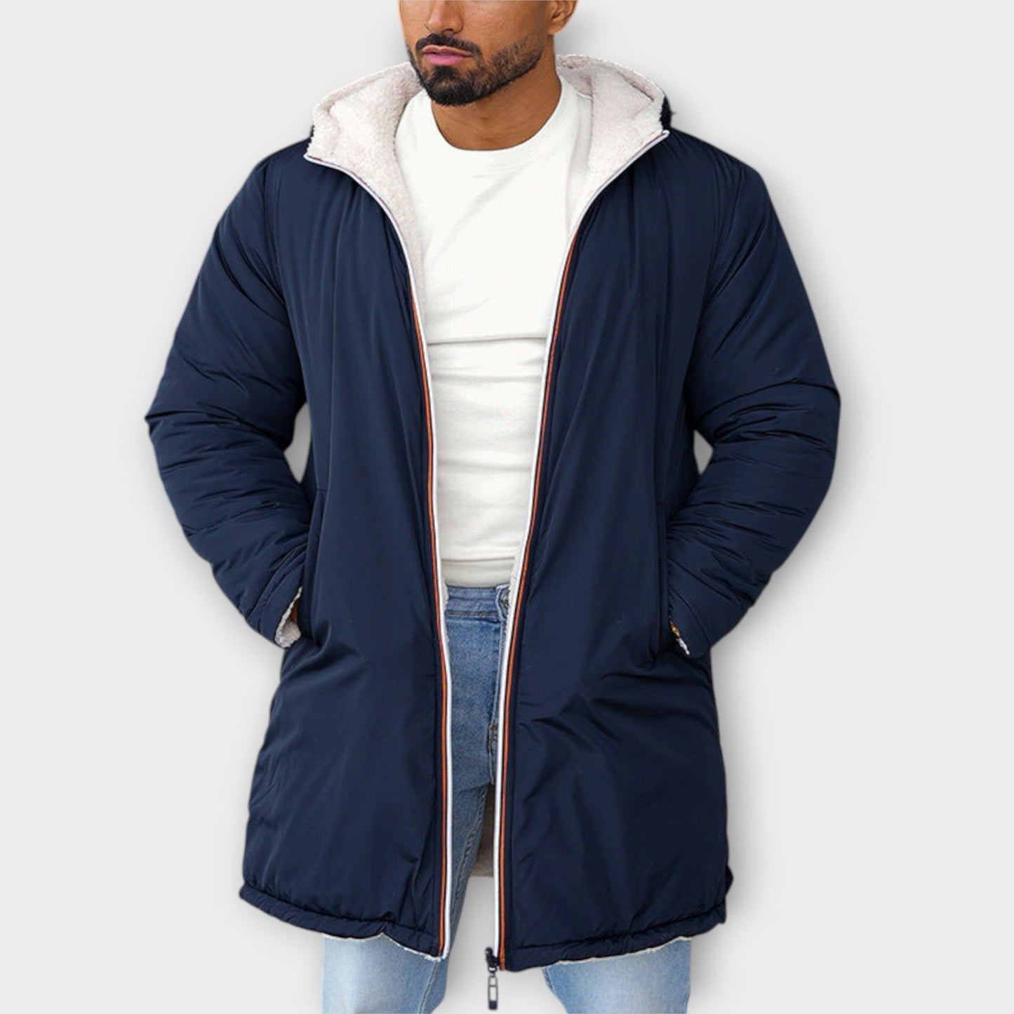 LEON™ Felpa con cappuccio in Teddy-Fleece da uomo – calda e leggera