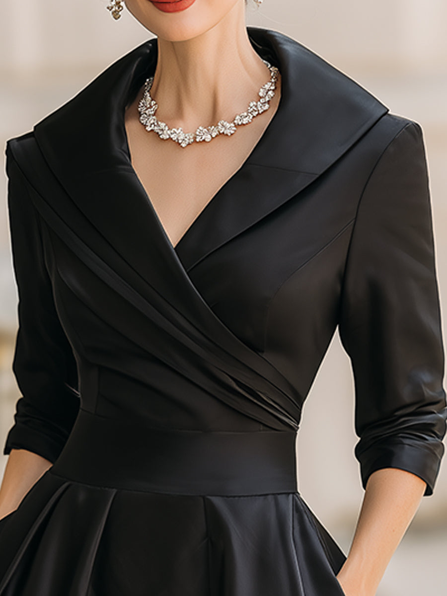 Lina – Abito midi in raso