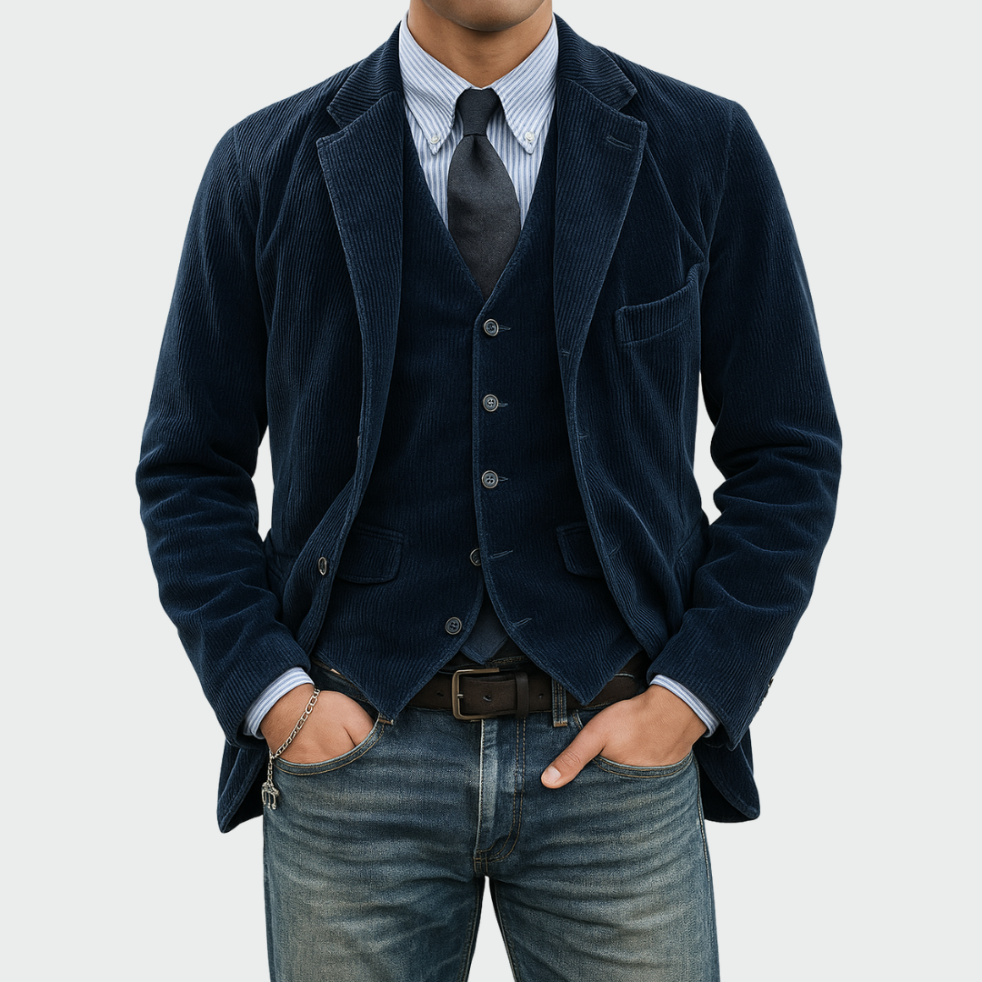 Tommy | Completo 2 pezzi: Blazer e Gilet in Velluto