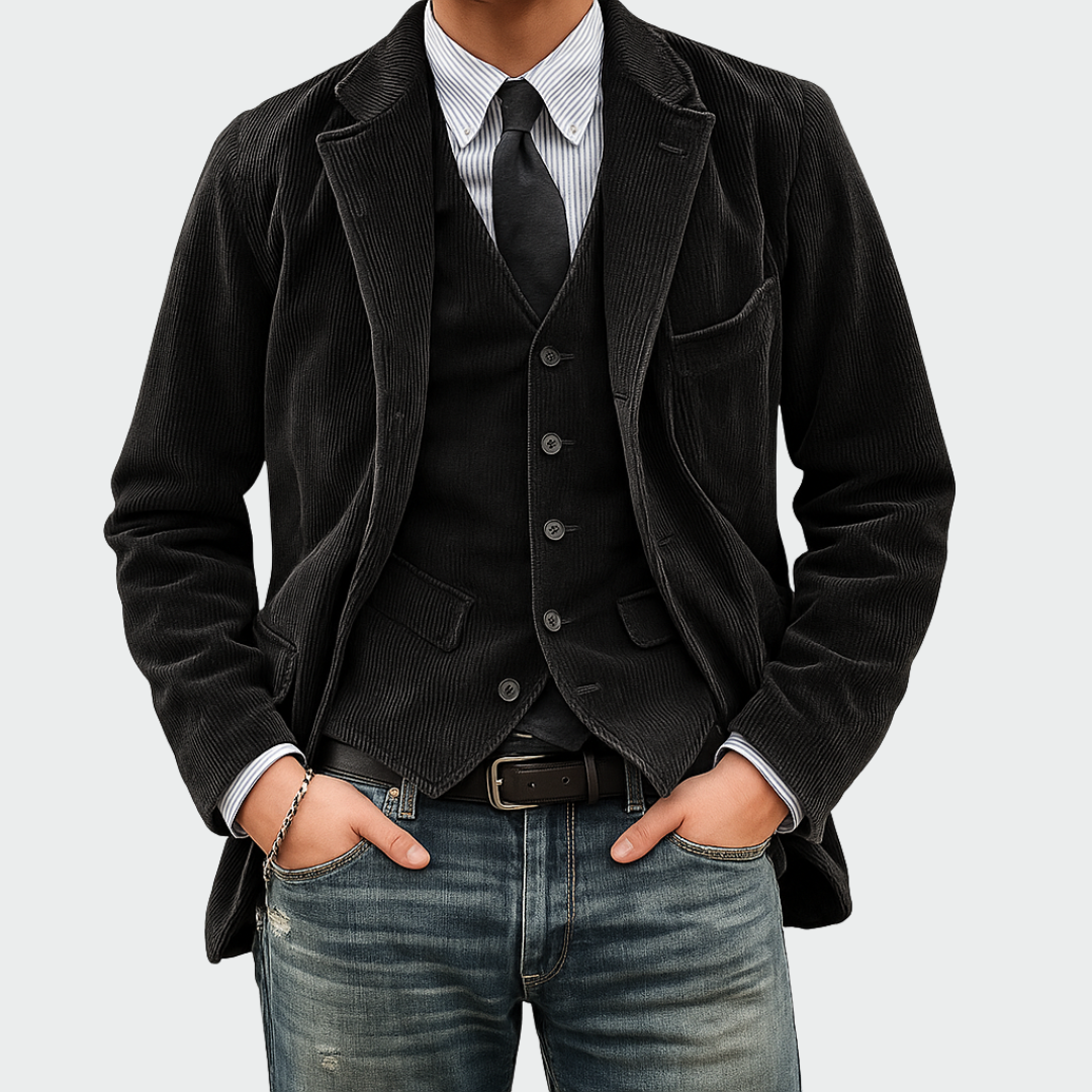 Tommy | Completo 2 pezzi: Blazer e Gilet in Velluto