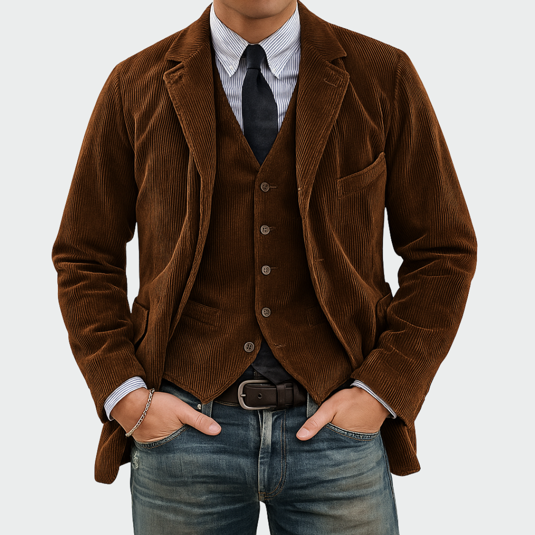 Tommy | Completo 2 pezzi: Blazer e Gilet in Velluto