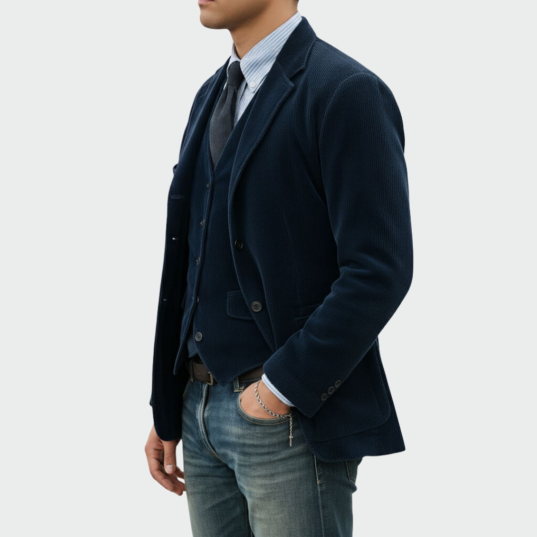 Tommy | Completo 2 pezzi: Blazer e Gilet in Velluto