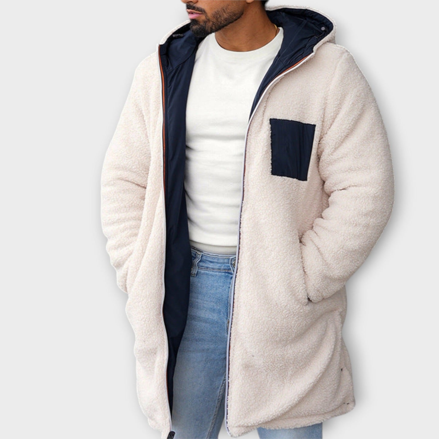 LEON™ Felpa con cappuccio in Teddy-Fleece da uomo – calda e leggera