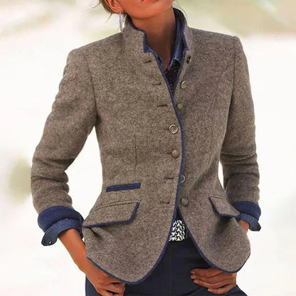 Valeria | Cardigan elegante con colletto alto