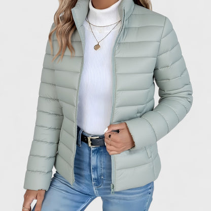 Philipa™ | Giacca lunga elegante con collo alto