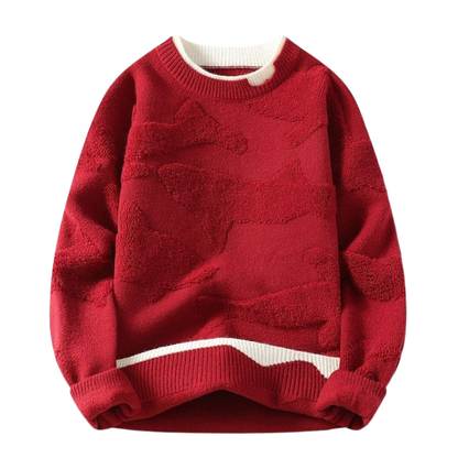 Maglione con fantasia astratta