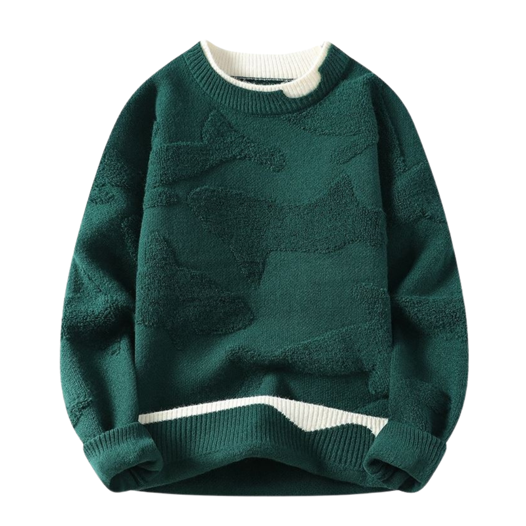 Maglione con fantasia astratta