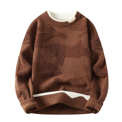 Maglione con fantasia astratta