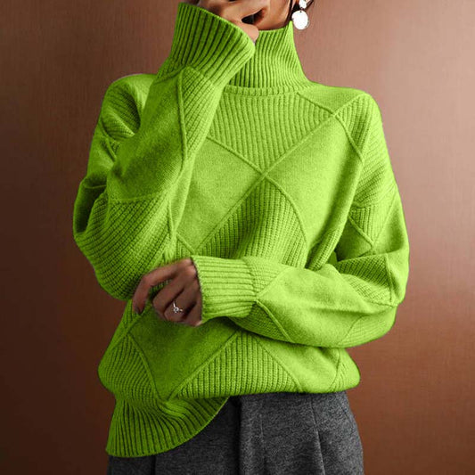 Remmy | Maglione a collo alto lavorato con texture