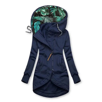 Cappotto invernale lungo asimmetrico