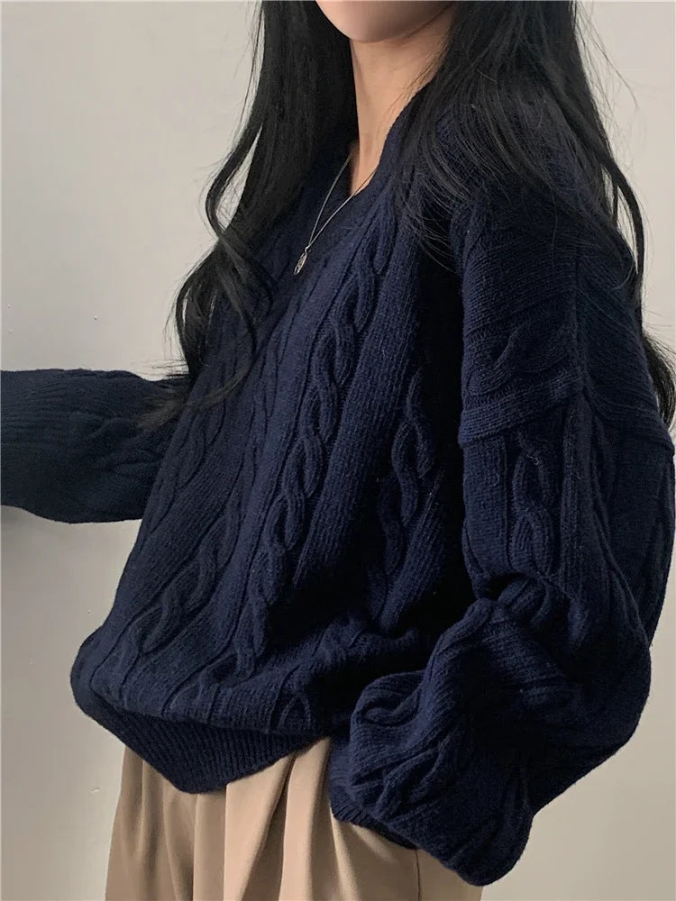 Realeft | Maglione Oversize con Scollo a V