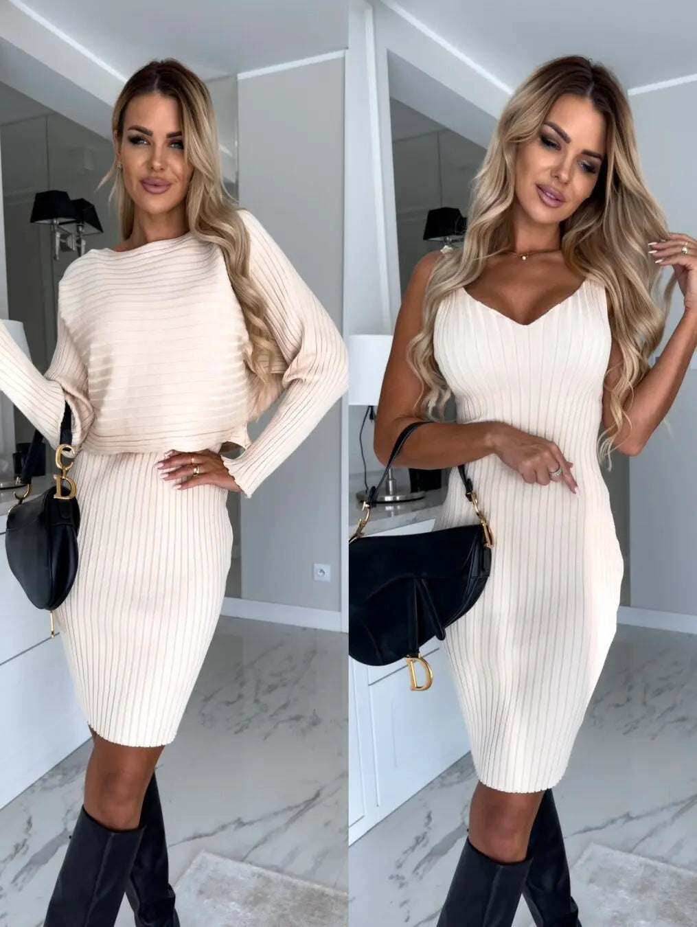 Set maglione e abito in maglia Autunno/Inverno 2025