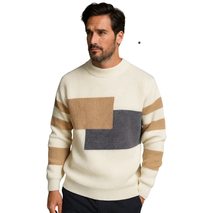 Hilmar – Maglione aderente con scollo rotondo