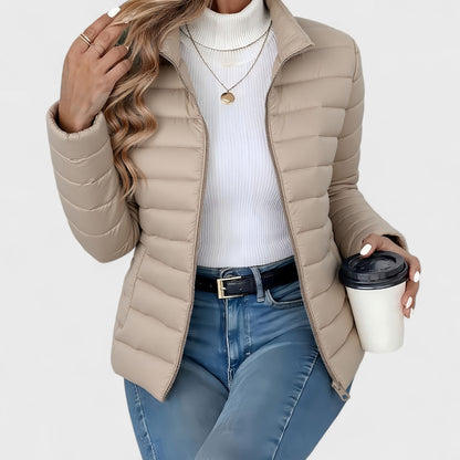 Philipa™ | Giacca lunga elegante con collo alto