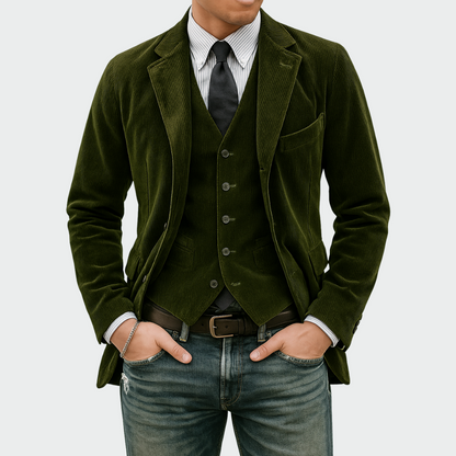 Tommy | Completo 2 pezzi: Blazer e Gilet in Velluto